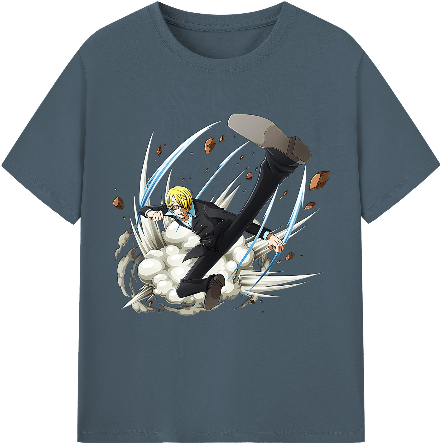 ワンピース サンジ ONE PIECE Sanji 綿100％半袖Tシャツ（フロントプリント）